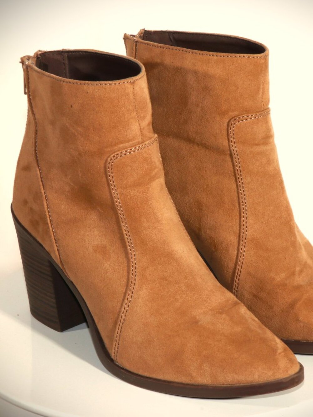 Brown Above the Ankle Booties Size 7